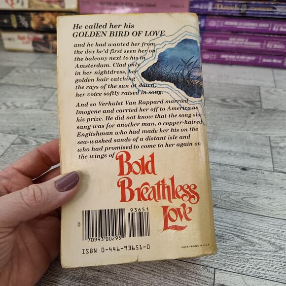 Bold Breathless Love by Valerie Sherwood 1981 Warner First Print Romance PB - Picture 7 of 13